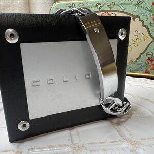 Colibri Stainless Steel Two-Tone ID Chain Bracelet